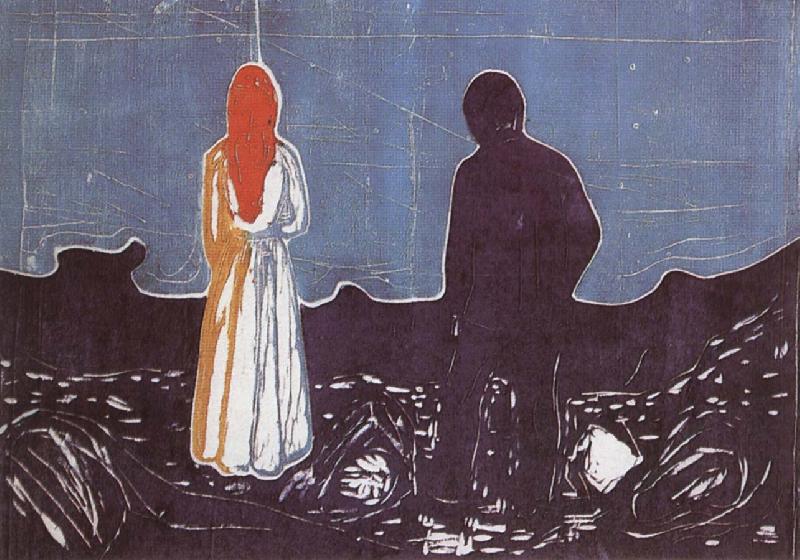 Edvard Munch Alone oil painting image